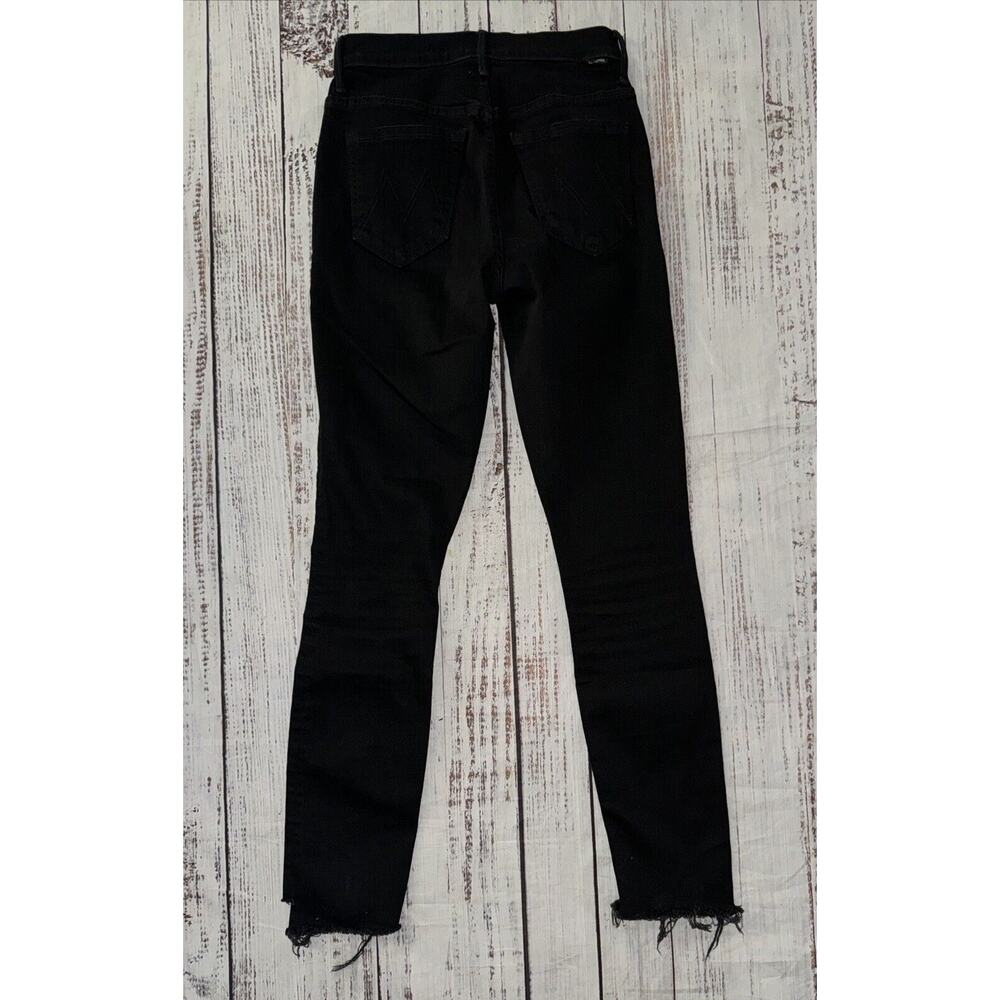 Mother Denim Women’s Stunner Zip Ankle Step Fray Not Guilty Size‎ 24 Black Jeans - Picture 9 of 10